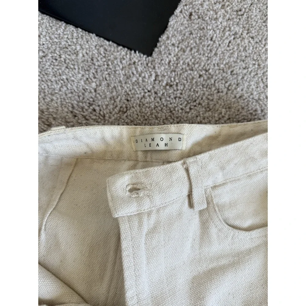diamond‎ leah rigid pants natural Size 6 Minimalist Organic